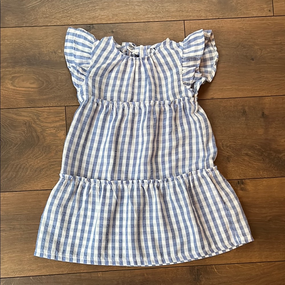 Like new Mud Pie Blue Gingham Dress, size 3T